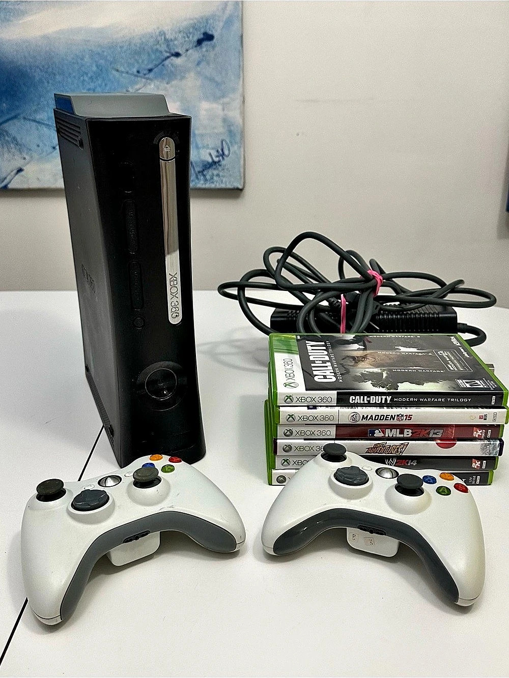 Microsoft Xbox 360 Elite Jasper Tested HDMI w/ Cables Backward Compatible